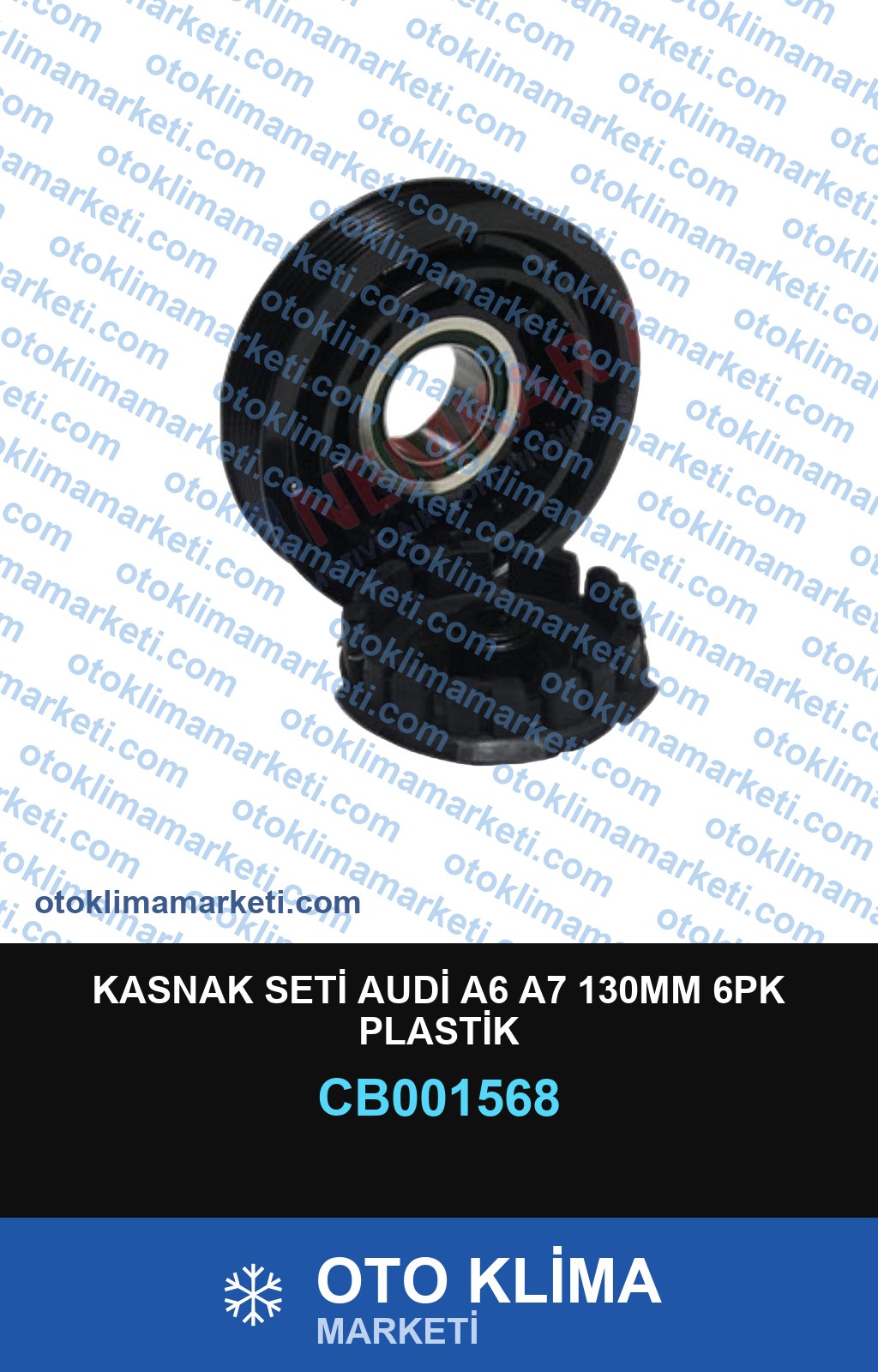 KASNAK SETİ AUDİ A6 A7 130MM 6PK PLASTİK