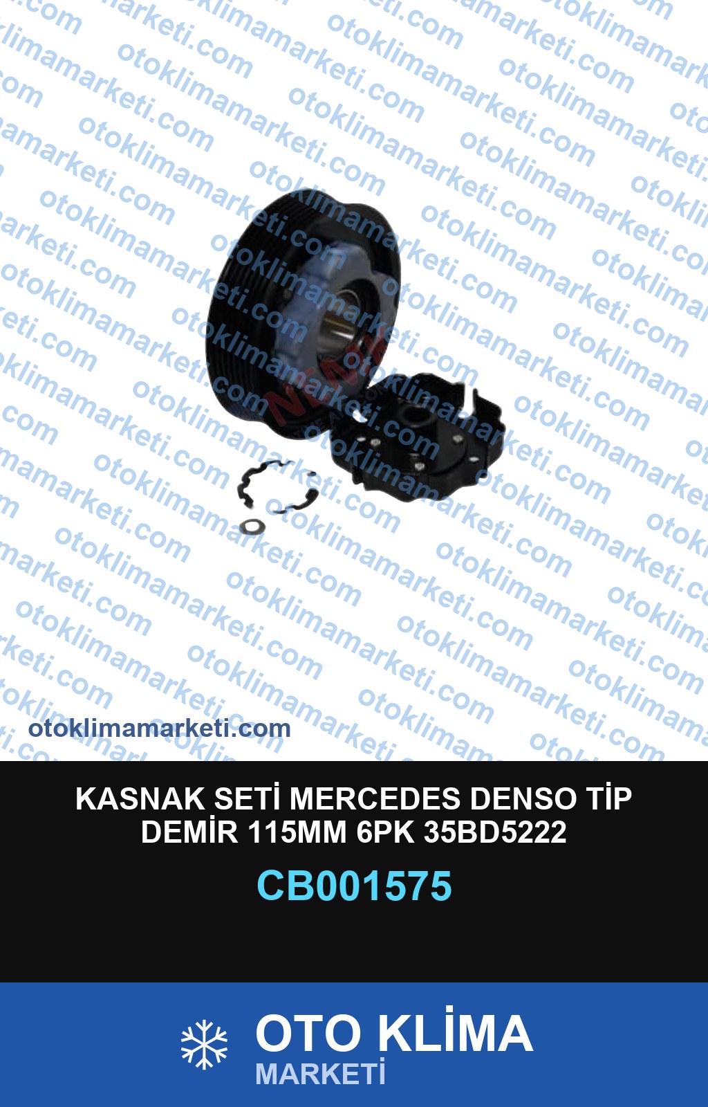 KASNAK SETİ MERCEDES DENSO TİP DEMİR 115MM 6PK 35BD5222