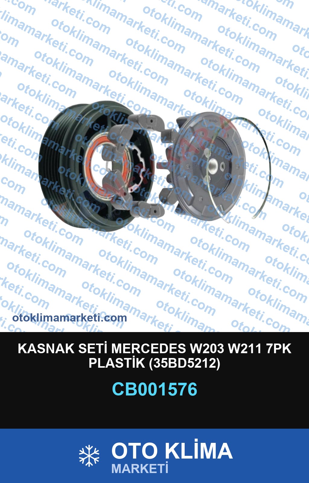 KASNAK SETİ MERCEDES W203 W211 7PK PLASTİK (35BD5212)