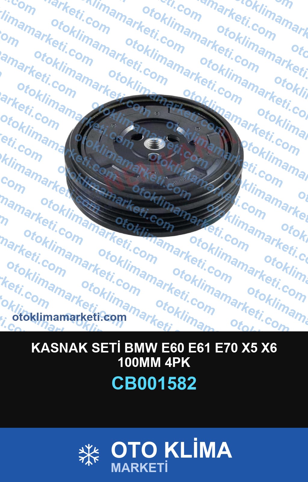 KASNAK SETİ BMW E60 E61 E70 X5 X6 100MM 4PK