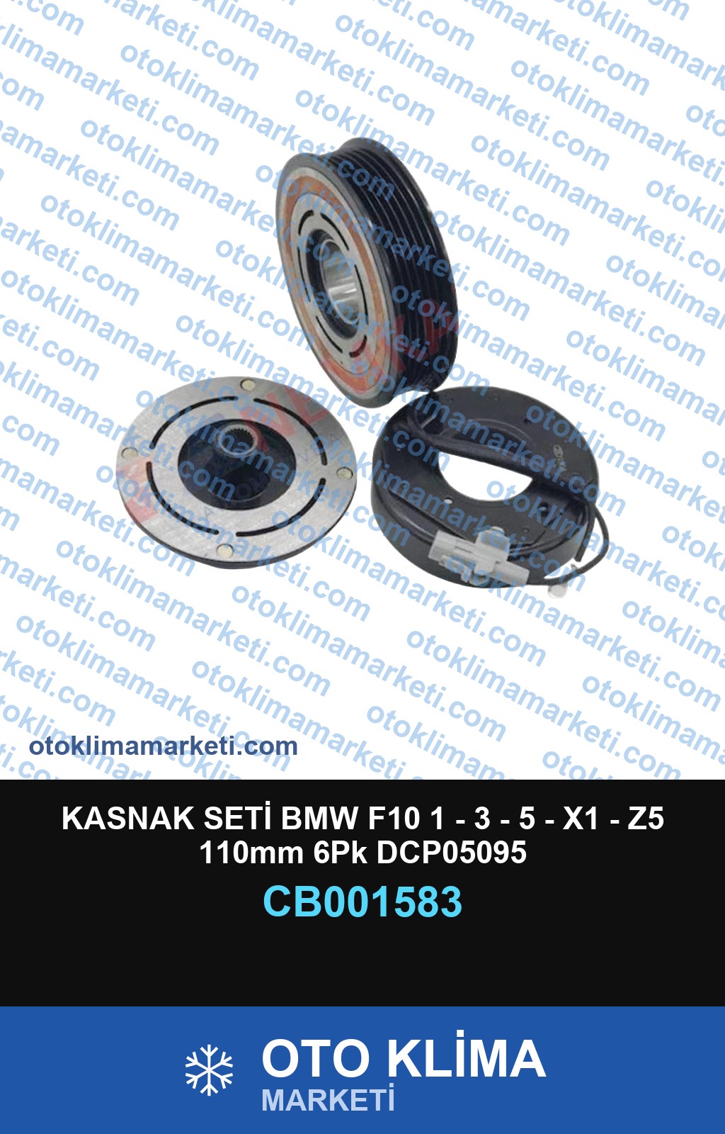 KASNAK SETİ BMW F10 1 - 3 - 5 - X1 - Z5 110mm 6Pk DCP05095