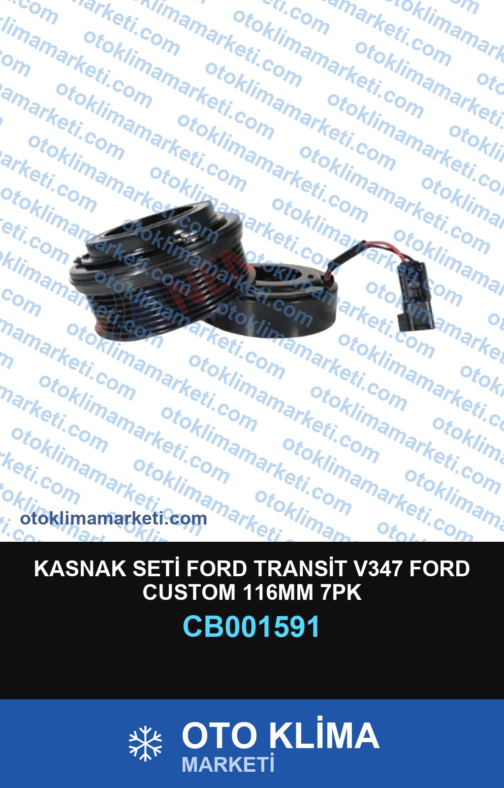 KASNAK SETİ FORD TRANSİT V347 FORD CUSTOM 116MM 7PK