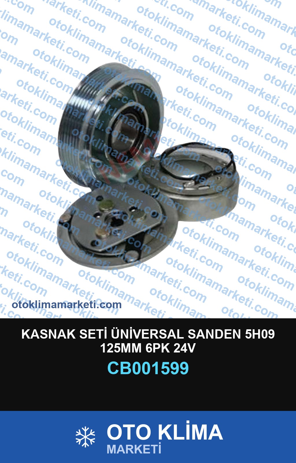 KASNAK SETİ ÜNİVERSAL SANDEN 5H09 125MM 6PK 24V