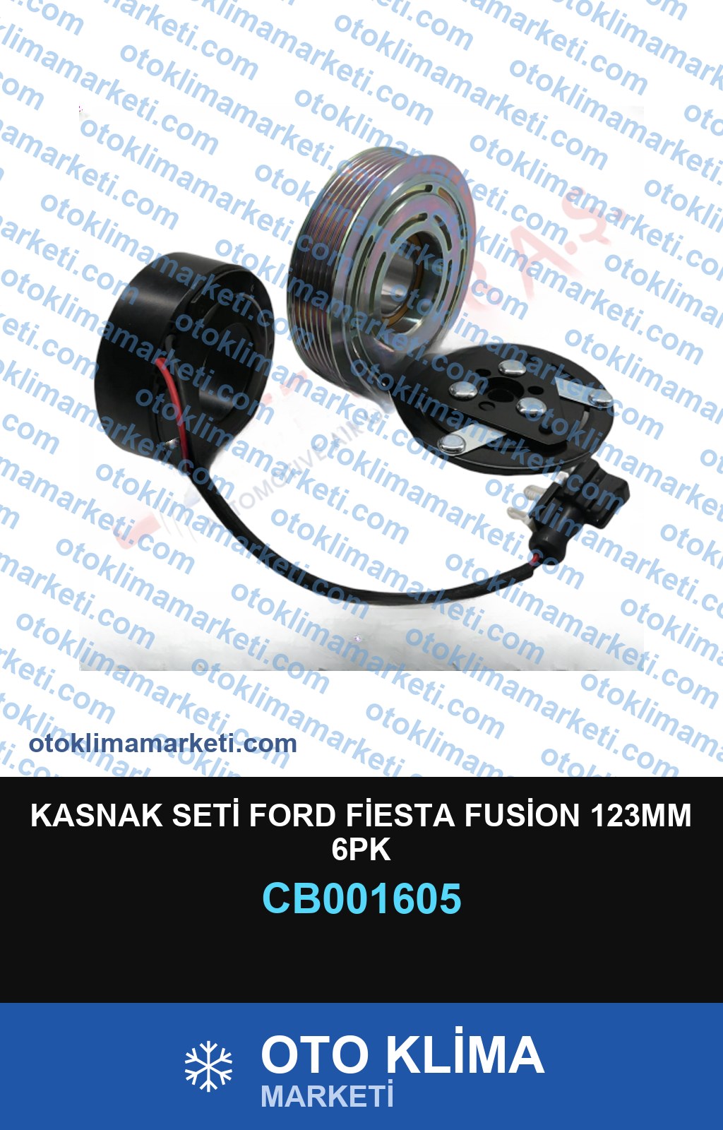 KASNAK SETİ FORD FİESTA FUSİON 123MM 6PK — KASNAK SETİ