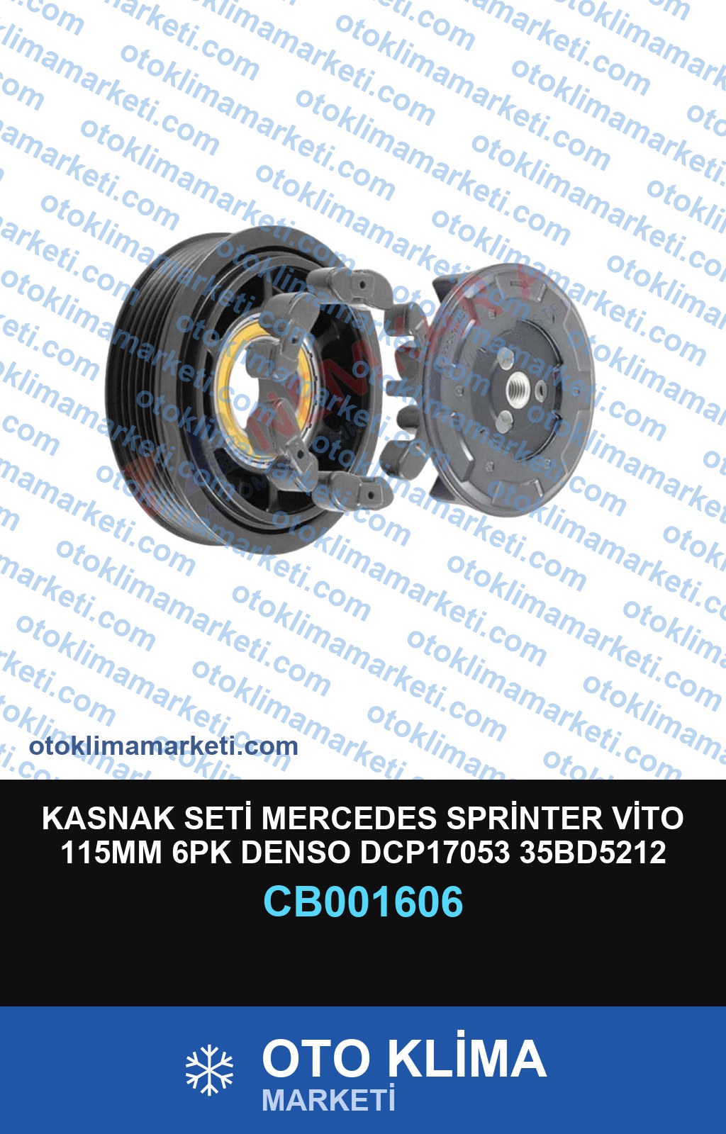KASNAK SETİ MERCEDES SPRİNTER VİTO 115MM 6PK DENSO DCP17053 35BD5212