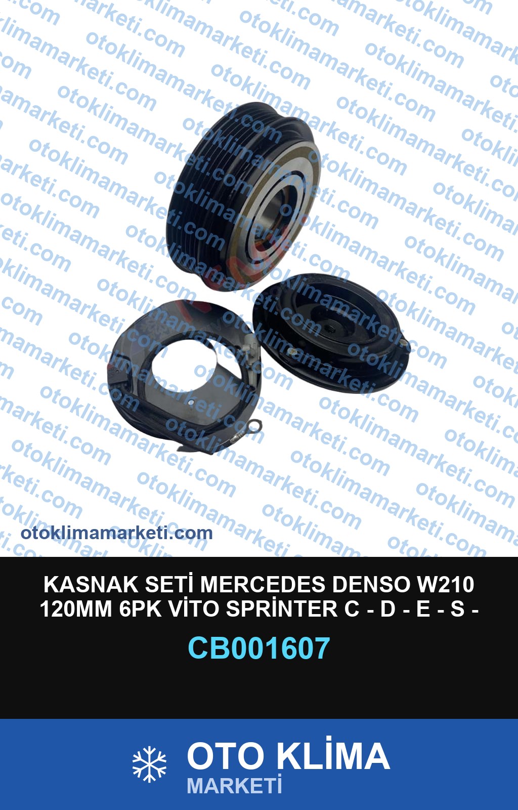 KASNAK SETİ MERCEDES DENSO W210 120MM 6PK VİTO SPRİNTER C - D - E - S - SLK