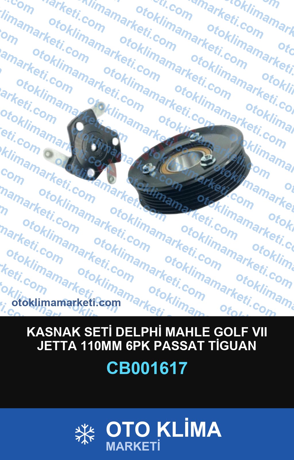 KASNAK SETİ DELPHİ MAHLE GOLF VII JETTA 110MM 6PK PASSAT TİGUAN TOURAN AUDİ