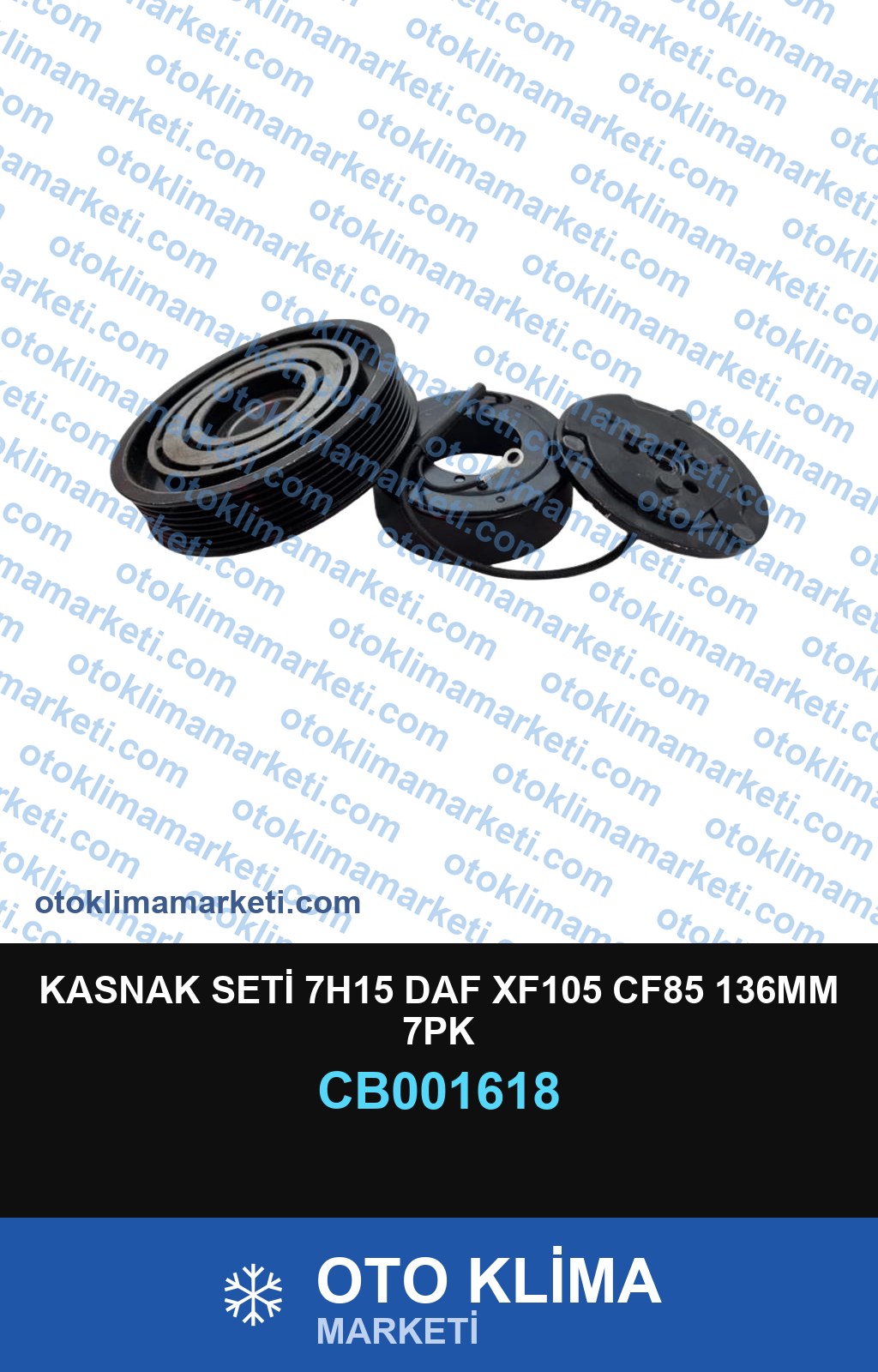 KASNAK SETİ 7H15 DAF XF105 CF85 136MM 7PK