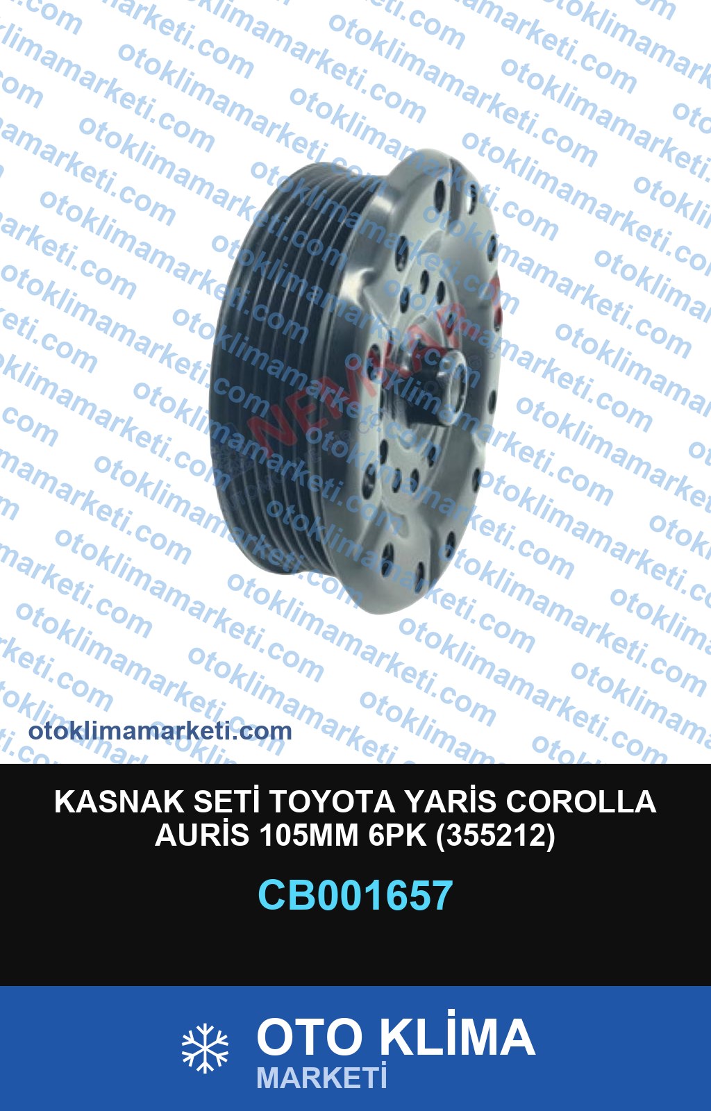 KASNAK SETİ TOYOTA YARİS COROLLA AURİS 105MM 6PK (355212)