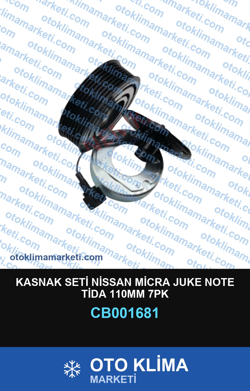 KASNAK SETİ NİSSAN MİCRA JUKE NOTE TİDA 110MM 7PK