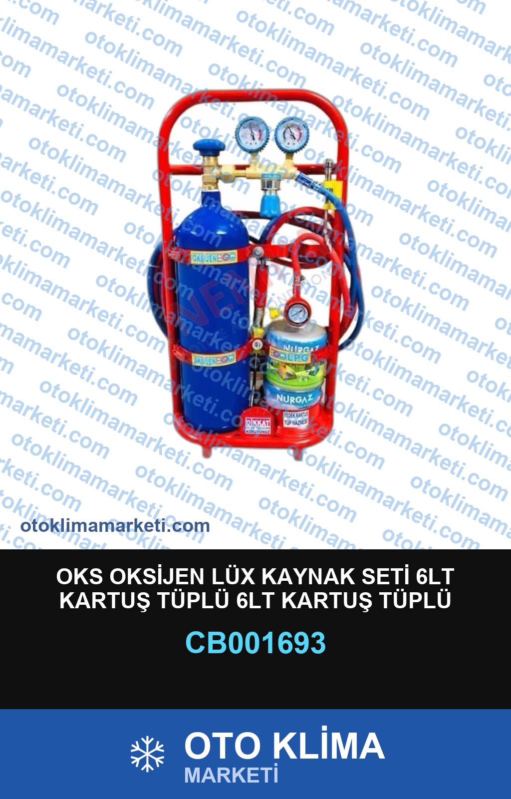 OKS OKSİJEN LÜX KAYNAK SETİ 6LT KARTUŞ TÜPLÜ 6LT KARTUŞ TÜPLÜ