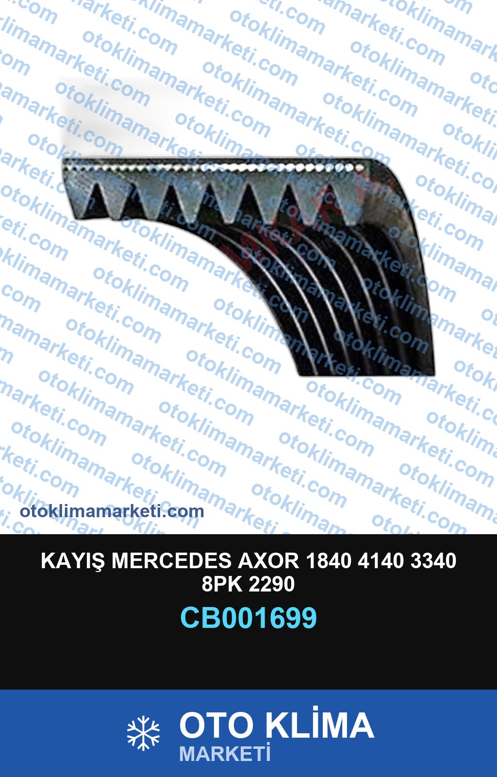KAYIŞ MERCEDES AXOR 1840 4140 3340 8PK 2290