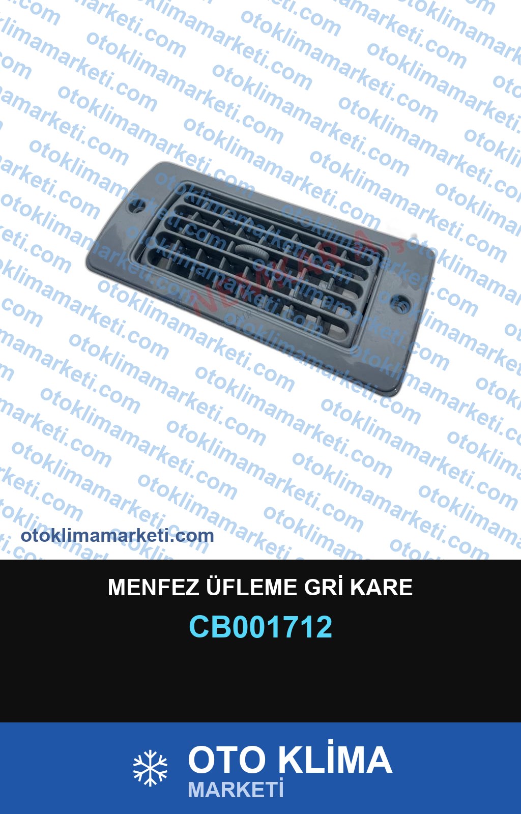 MENFEZ ÜFLEME GRİ KARE