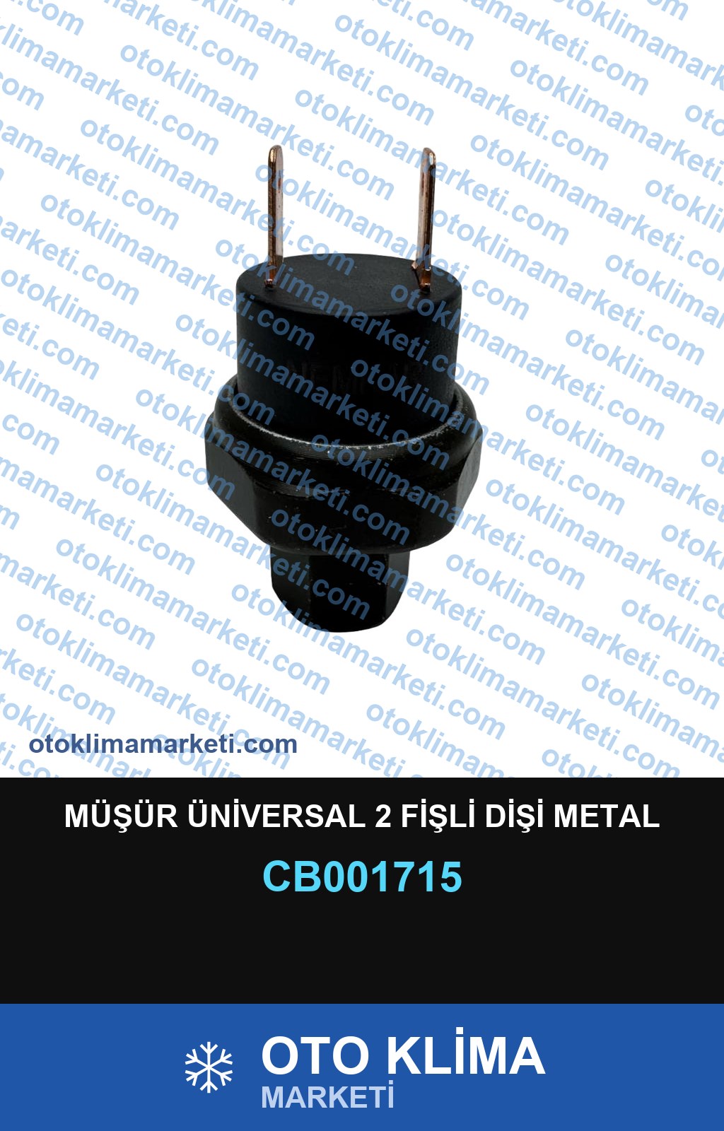MÜŞÜR ÜNİVERSAL 2 FİŞLİ DİŞİ METAL