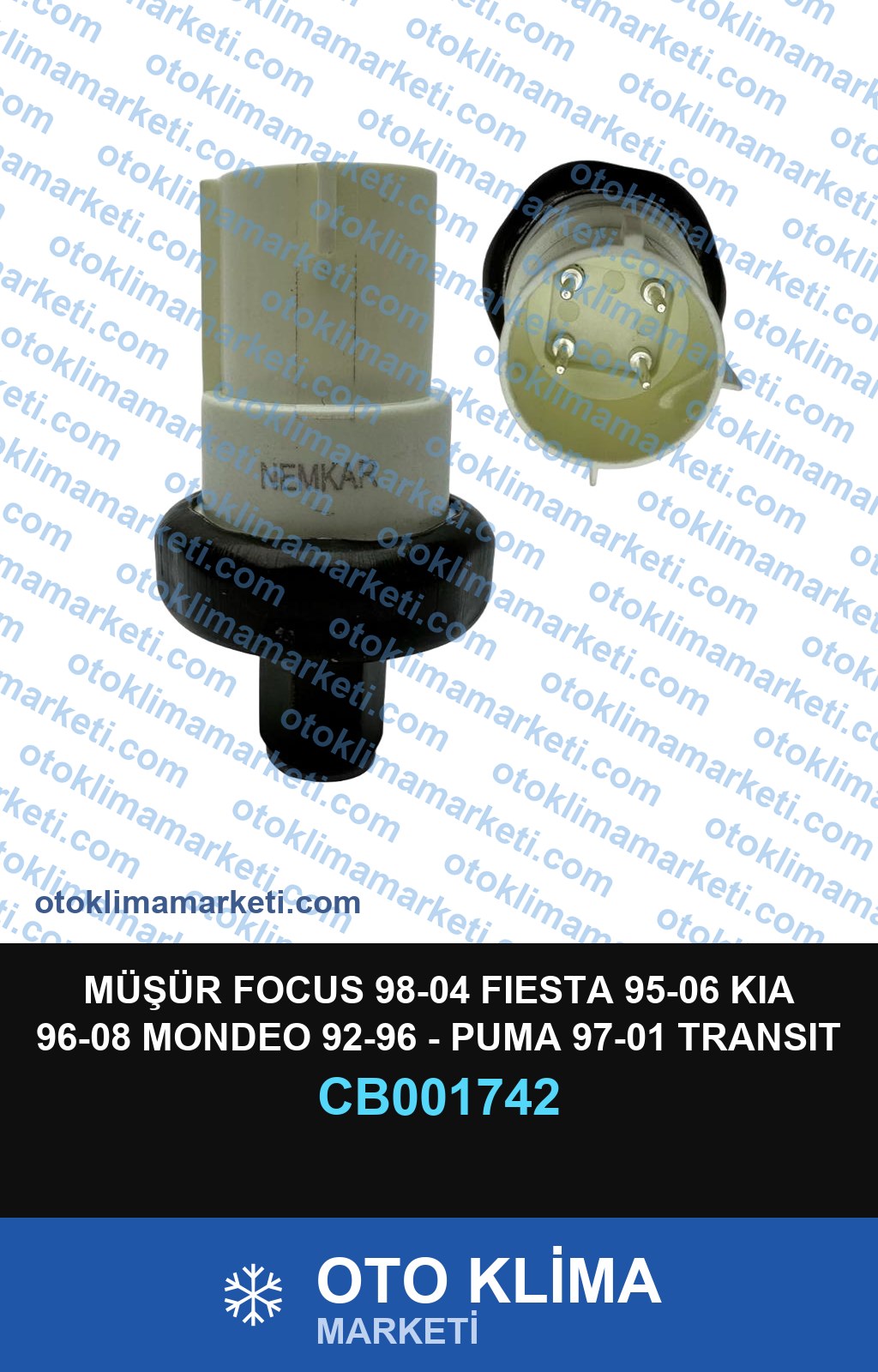 MÜŞÜR FOCUS 98-04 FIESTA 95-06 KIA 96-08 MONDEO 92-96 - PUMA 97-01 TRANSIT 00-06 F58H19D594AA F58219D594A