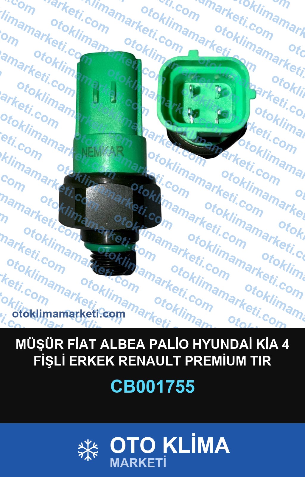 MÜŞÜR FİAT ALBEA PALİO HYUNDAİ KİA 4 FİŞLİ ERKEK RENAULT PREMİUM TIR