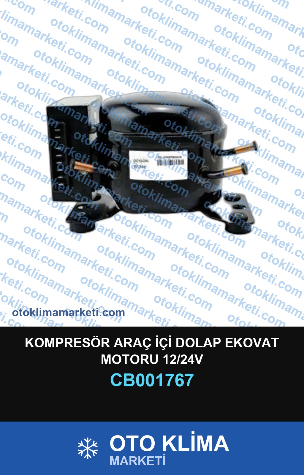 KOMPRESÖR ARAÇ İÇİ DOLAP EKOVAT MOTORU 12/24V
