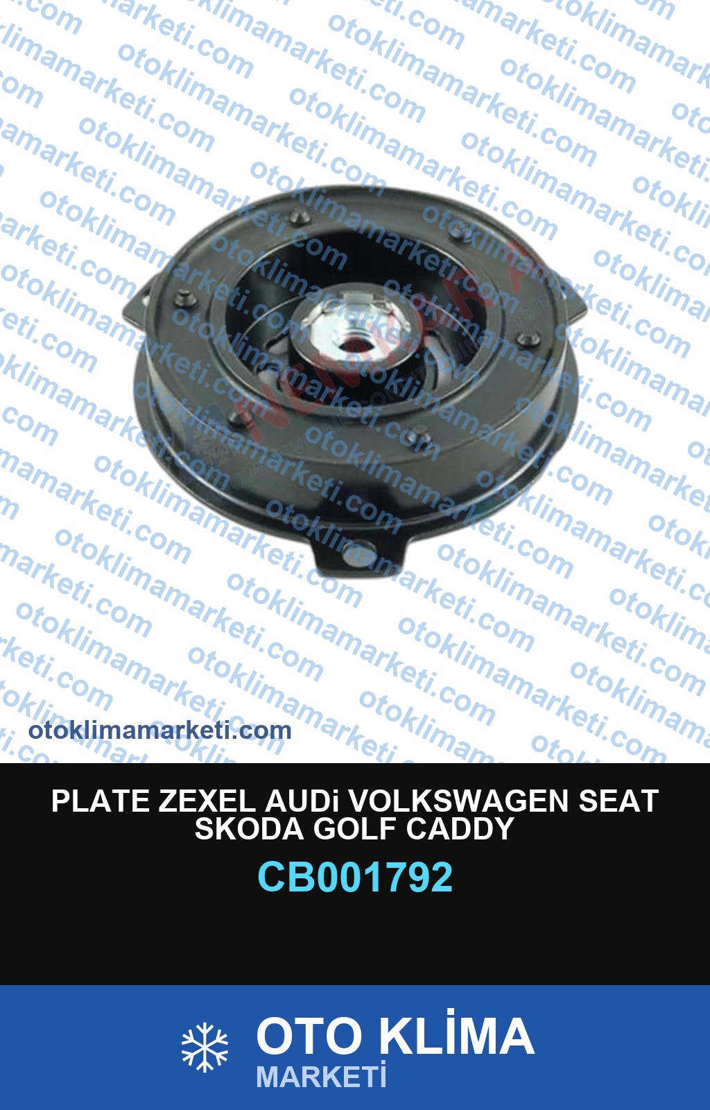 PLATE ZEXEL AUDi VOLKSWAGEN SEAT SKODA GOLF CADDY