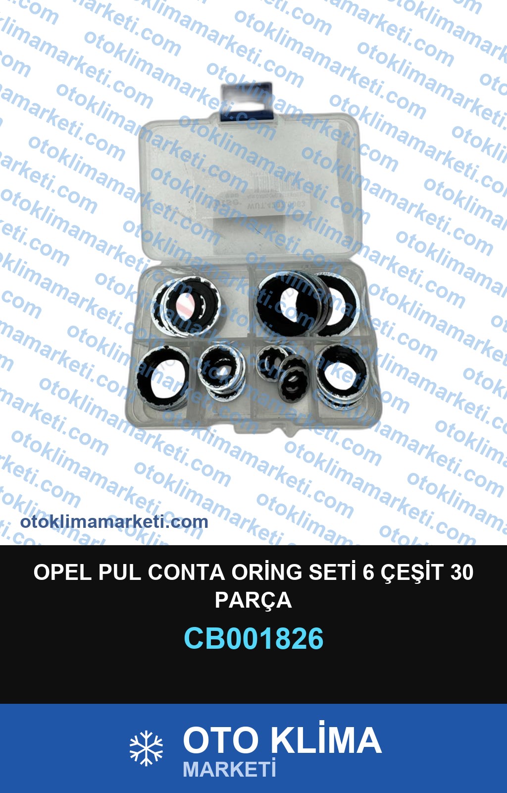 OPEL PUL CONTA ORİNG SETİ 6 ÇEŞİT 30 PARÇA
