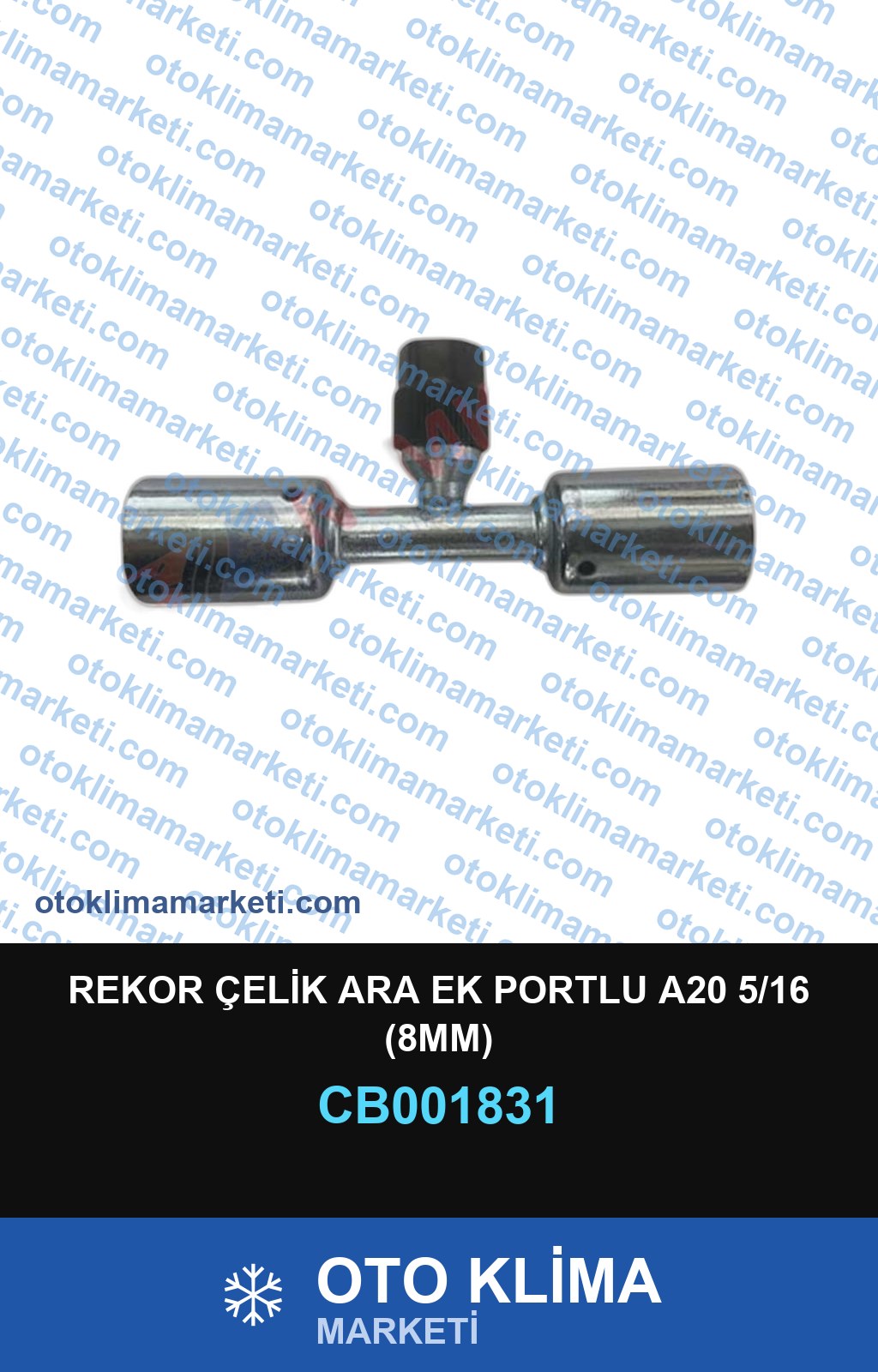 REKOR ÇELİK ARA EK PORTLU A20 5/16 (8MM)