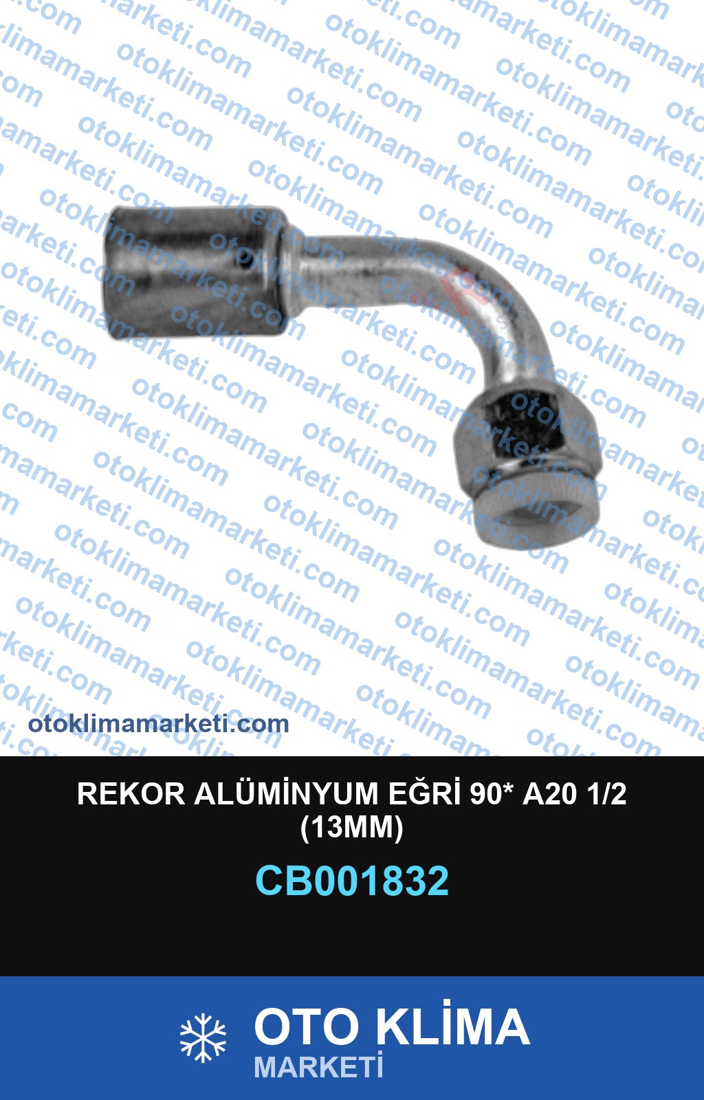 REKOR ALÜMİNYUM EĞRİ 90* A20 1/2 (13MM)