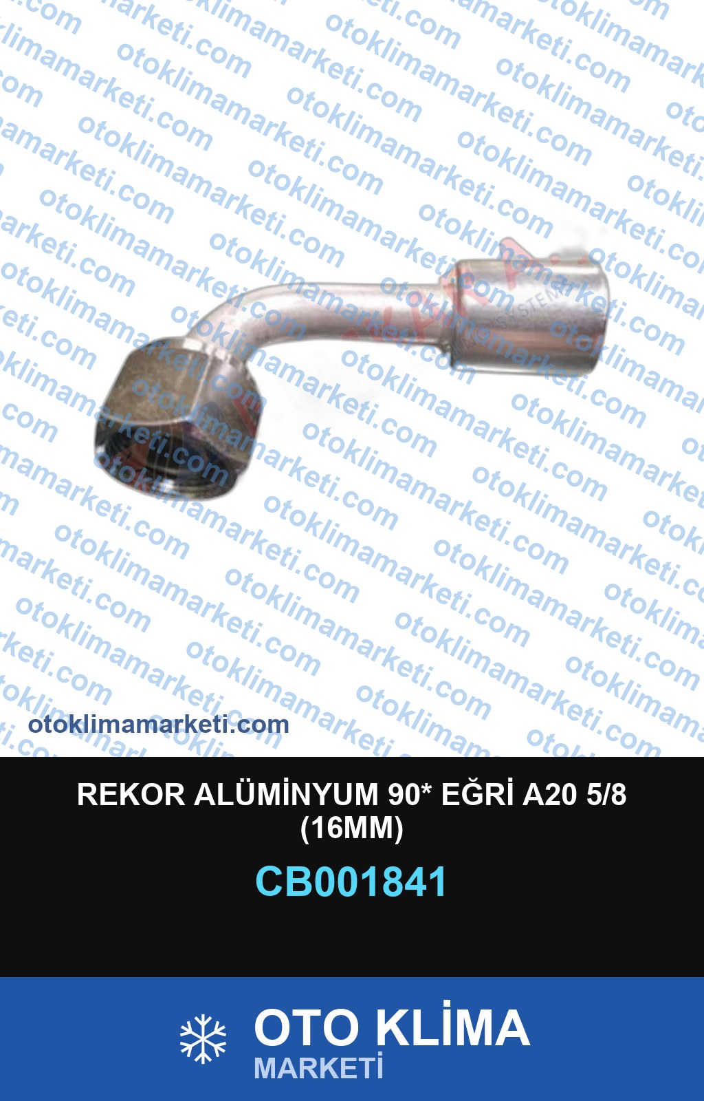 REKOR ALÜMİNYUM 90* EĞRİ A20 5/8 (16MM)