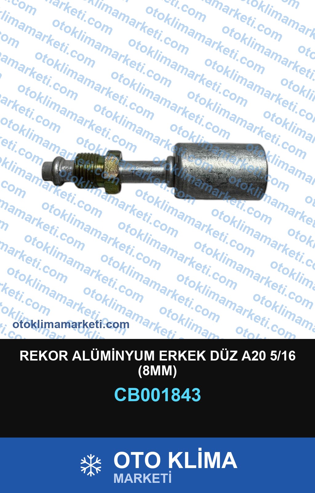 REKOR ALÜMİNYUM ERKEK DÜZ A20 5/16 (8MM)
