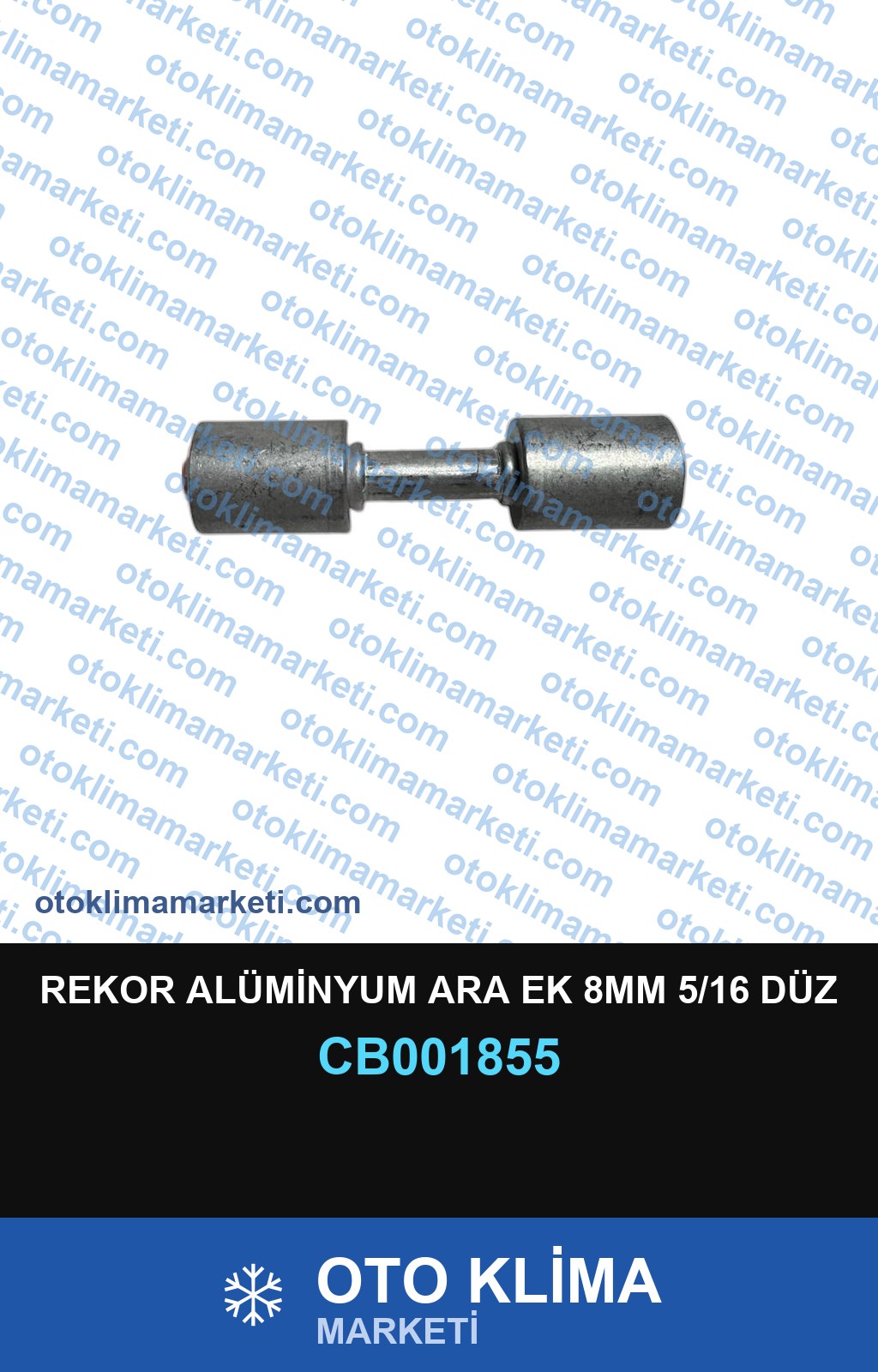 REKOR ALÜMİNYUM ARA EK 8MM 5/16 DÜZ