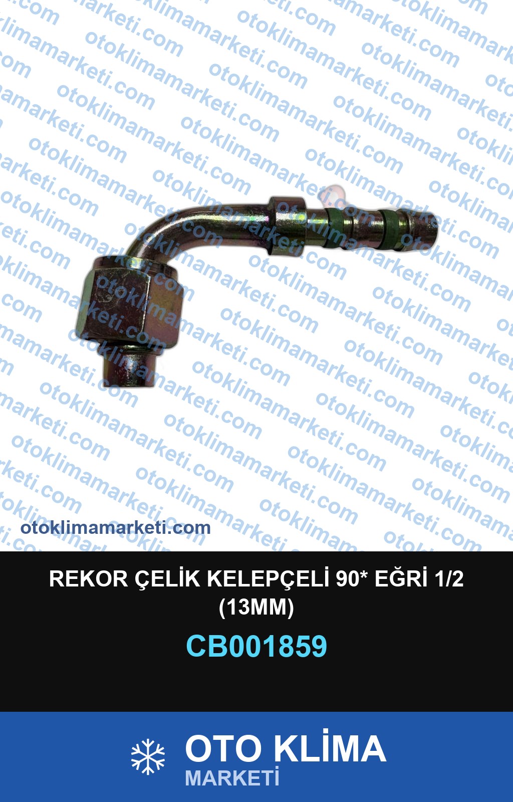 REKOR ÇELİK KELEPÇELİ 90* EĞRİ 1/2 (13MM)