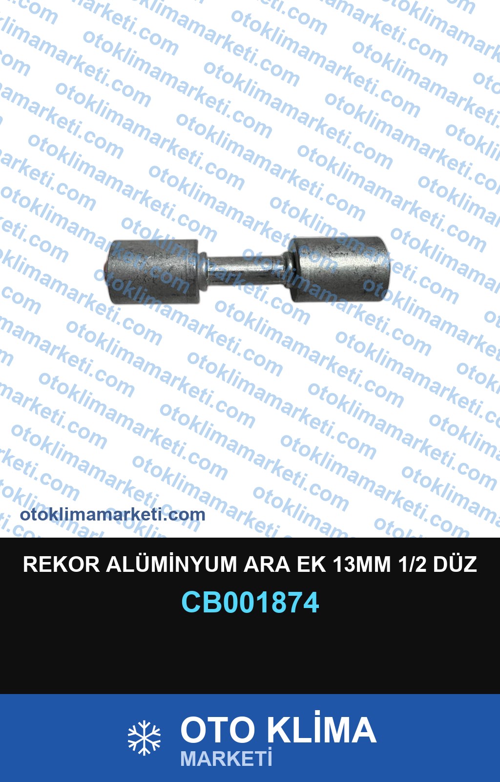 REKOR ALÜMİNYUM ARA EK 13MM 1/2 DÜZ