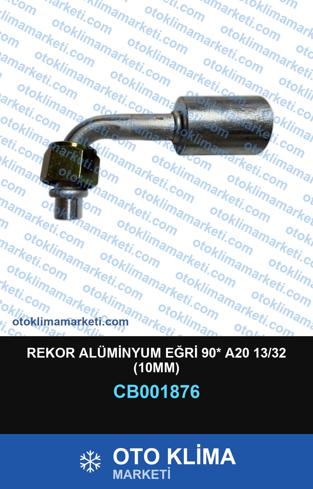REKOR ALÜMİNYUM EĞRİ 90* A20 13/32 (10MM)