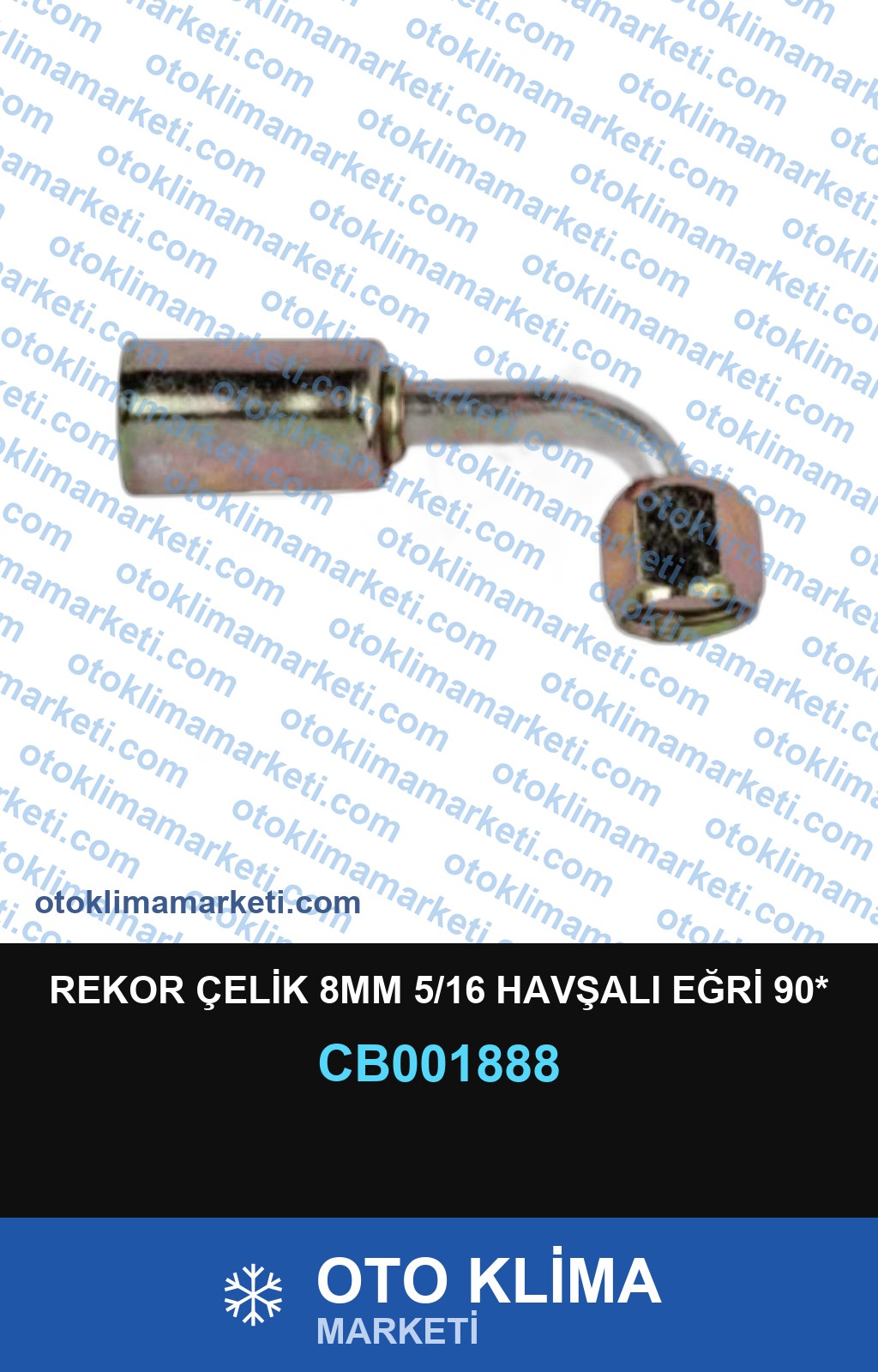 REKOR ÇELİK 8MM 5/16 HAVŞALI EĞRİ 90*