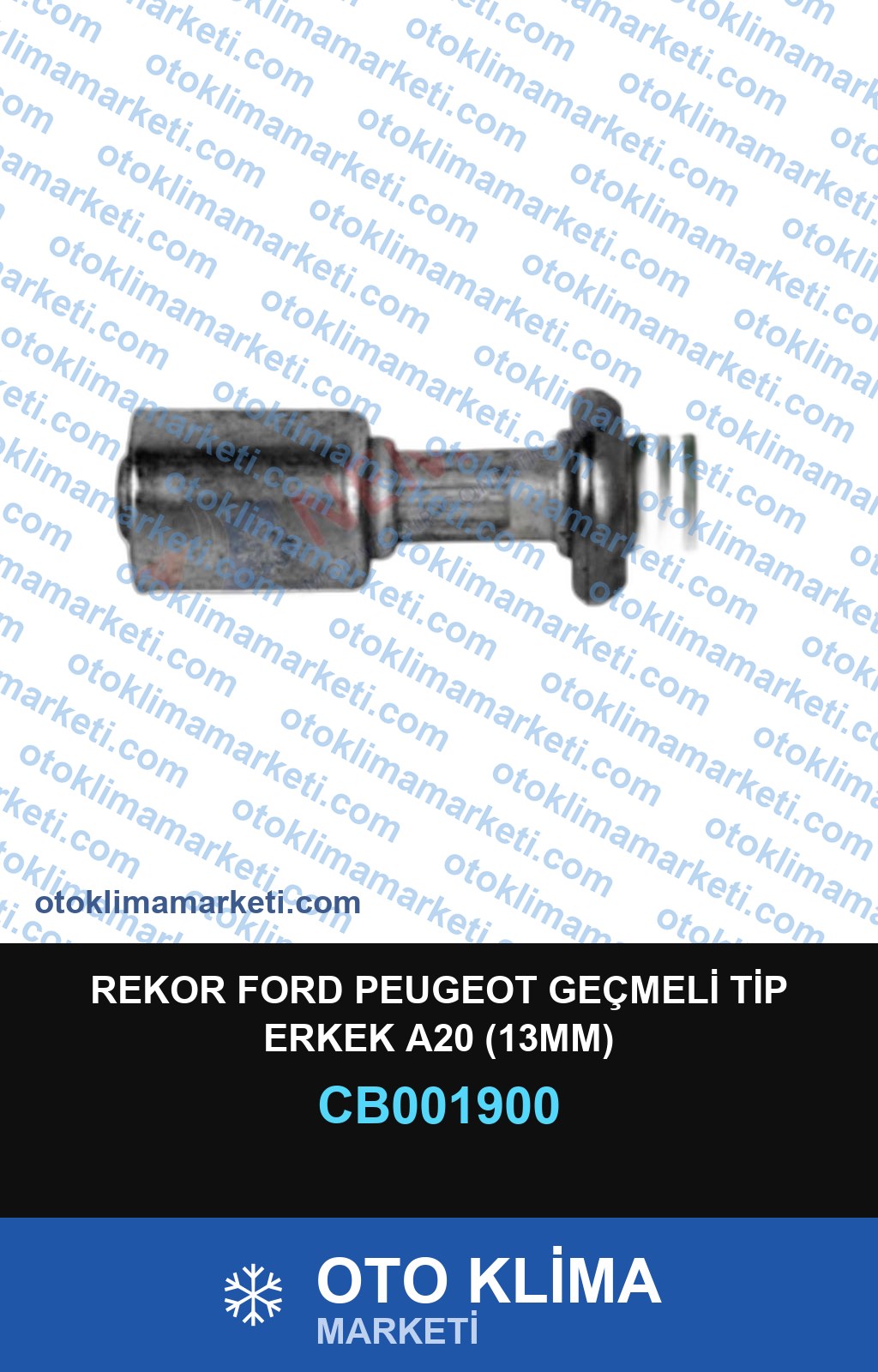 REKOR FORD PEUGEOT GEÇMELİ TİP ERKEK A20 (13MM)