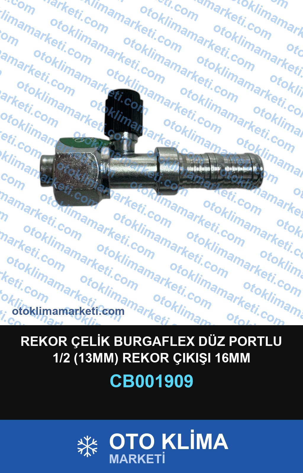 REKOR ÇELİK BURGAFLEX DÜZ PORTLU 1/2 (13MM) REKOR ÇIKIŞI 16MM