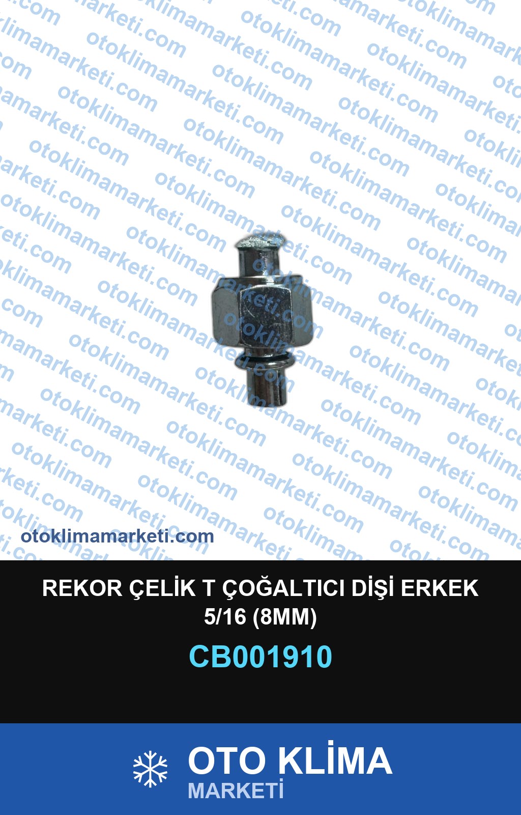 REKOR ÇELİK T ÇOĞALTICI DİŞİ ERKEK 5/16 (8MM)