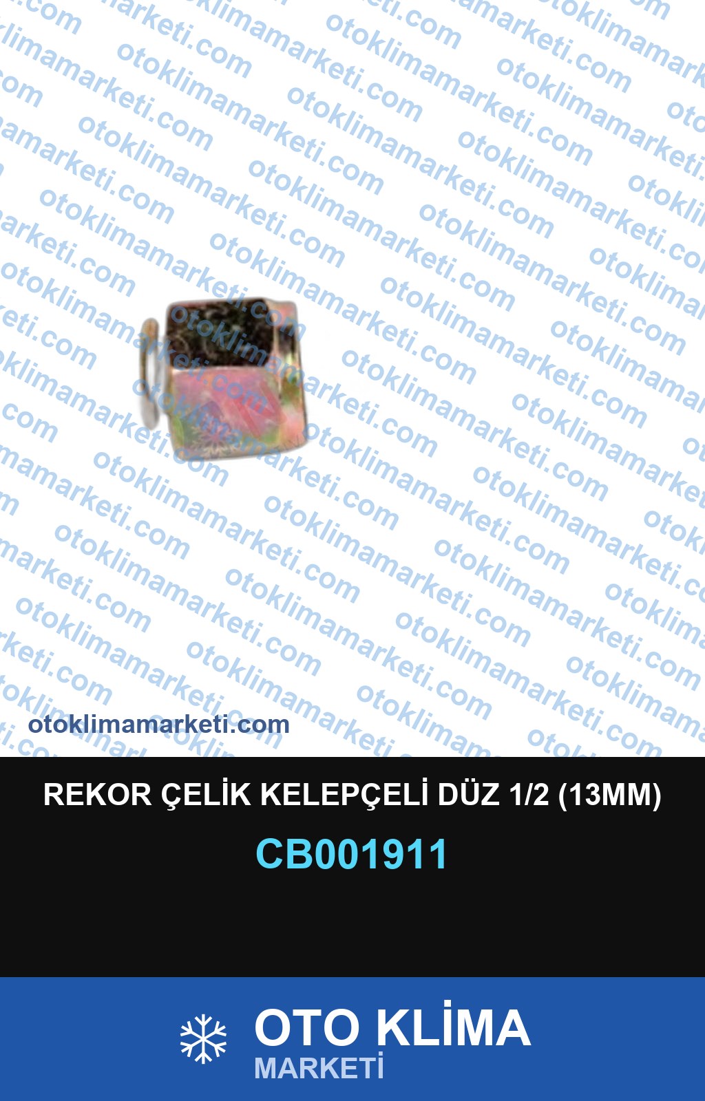 REKOR ÇELİK KELEPÇELİ DÜZ 1/2 (13MM)