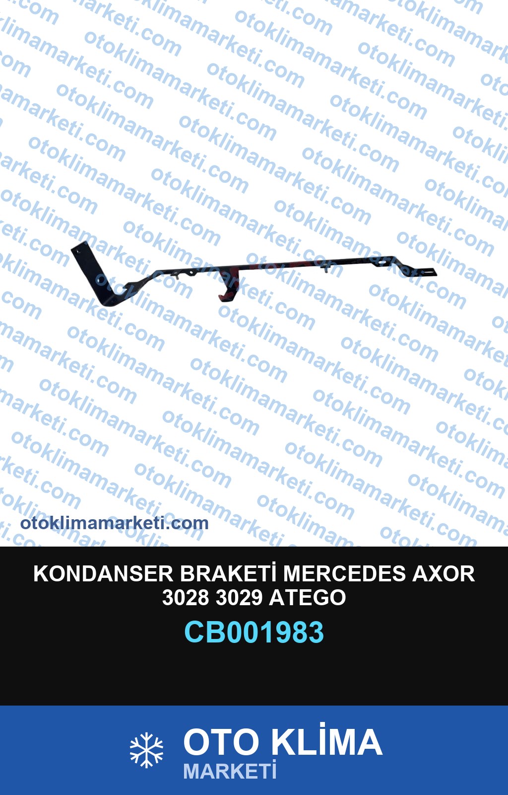 KONDANSER BRAKETİ MERCEDES AXOR 3028 3029 ATEGO