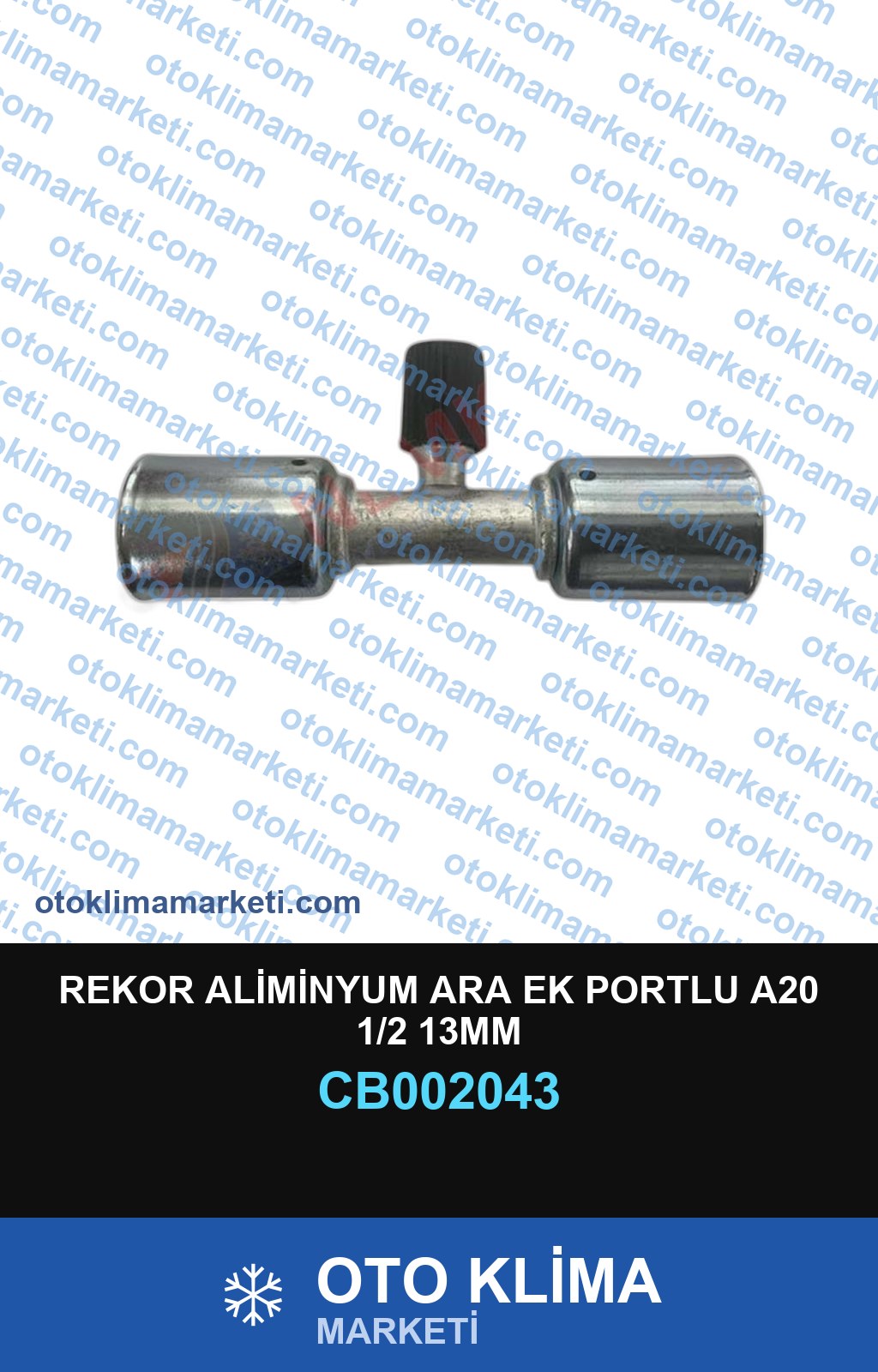 REKOR ALİMİNYUM ARA EK PORTLU A20 1/2 13MM
