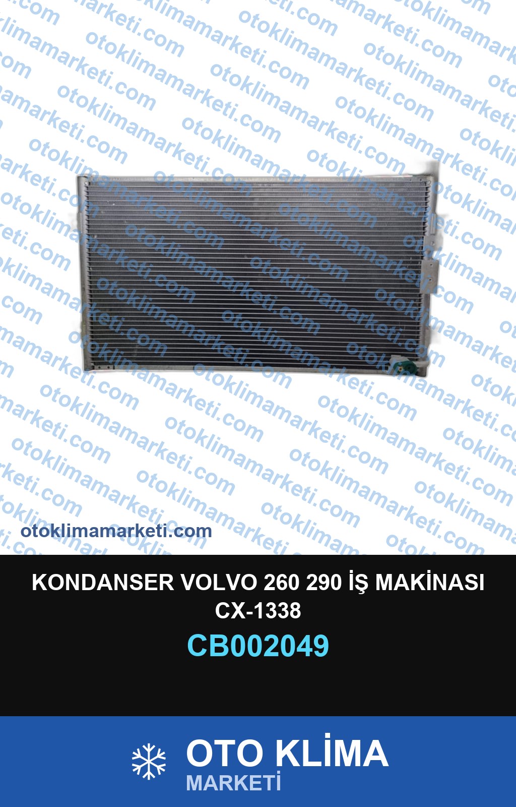 KONDANSER VOLVO 260 290 İŞ MAKİNASI CX-1338