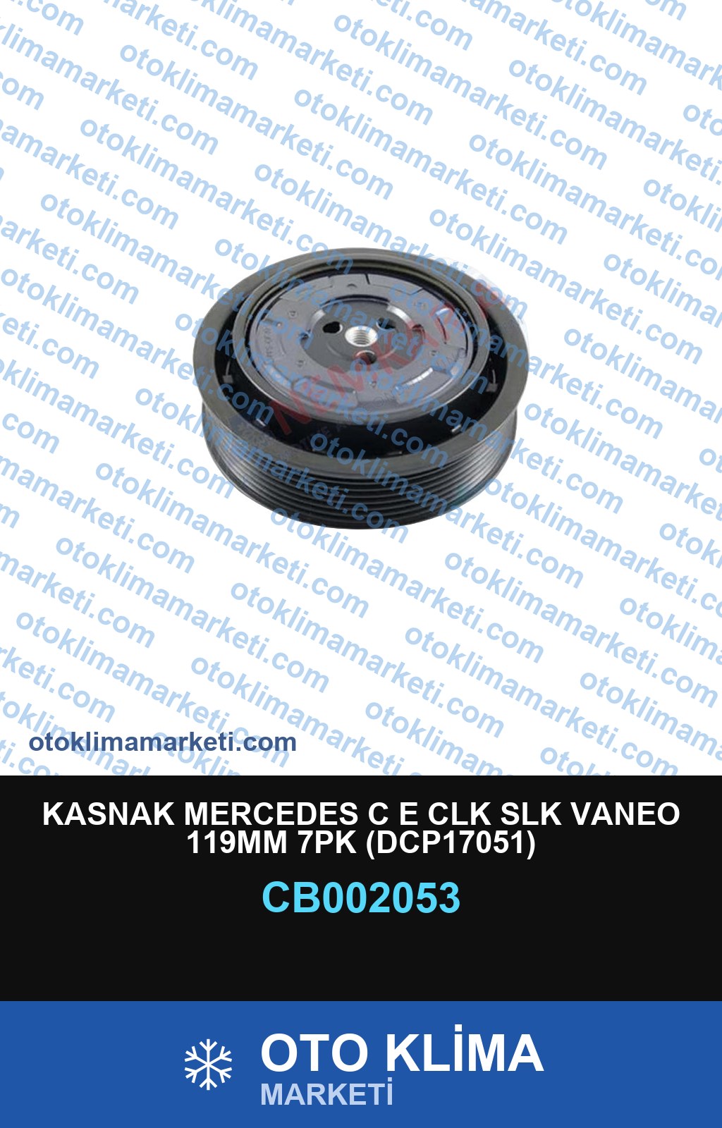 KASNAK MERCEDES C E CLK SLK VANEO 119MM 7PK (DCP17051)