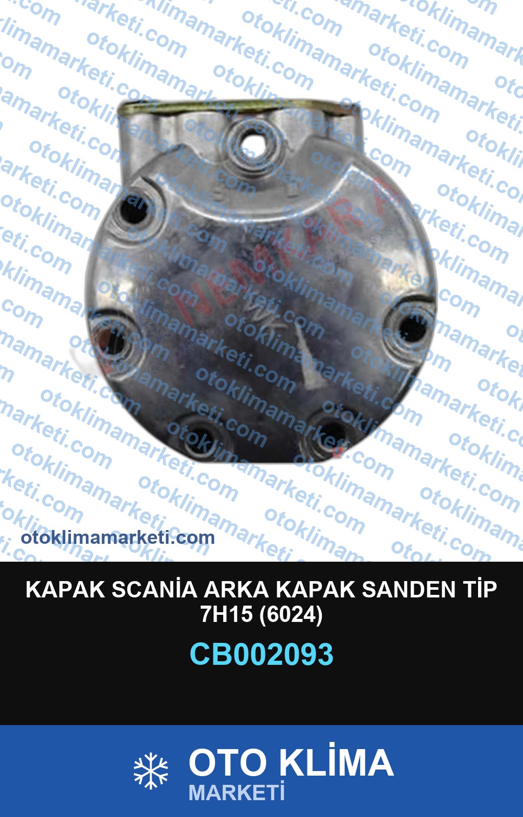 KAPAK SCANİA ARKA KAPAK SANDEN TİP 7H15 (6024)