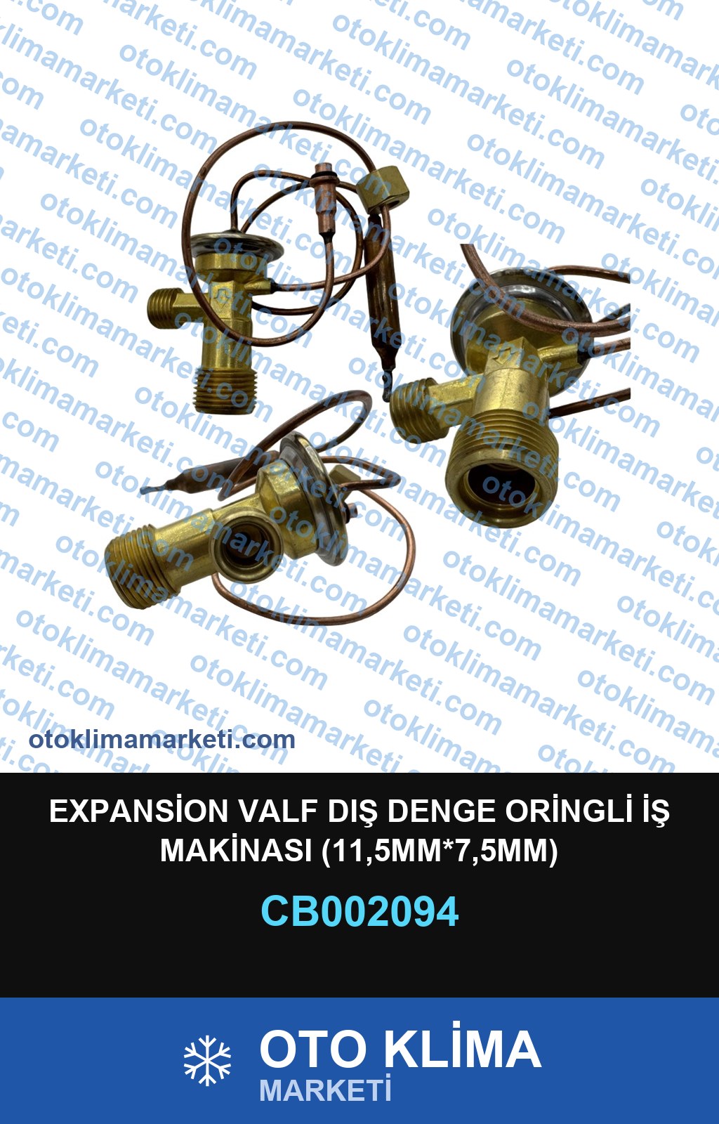 EXPANSİON VALF DIŞ DENGE ORİNGLİ İŞ MAKİNASI (11,5MM*7,5MM)