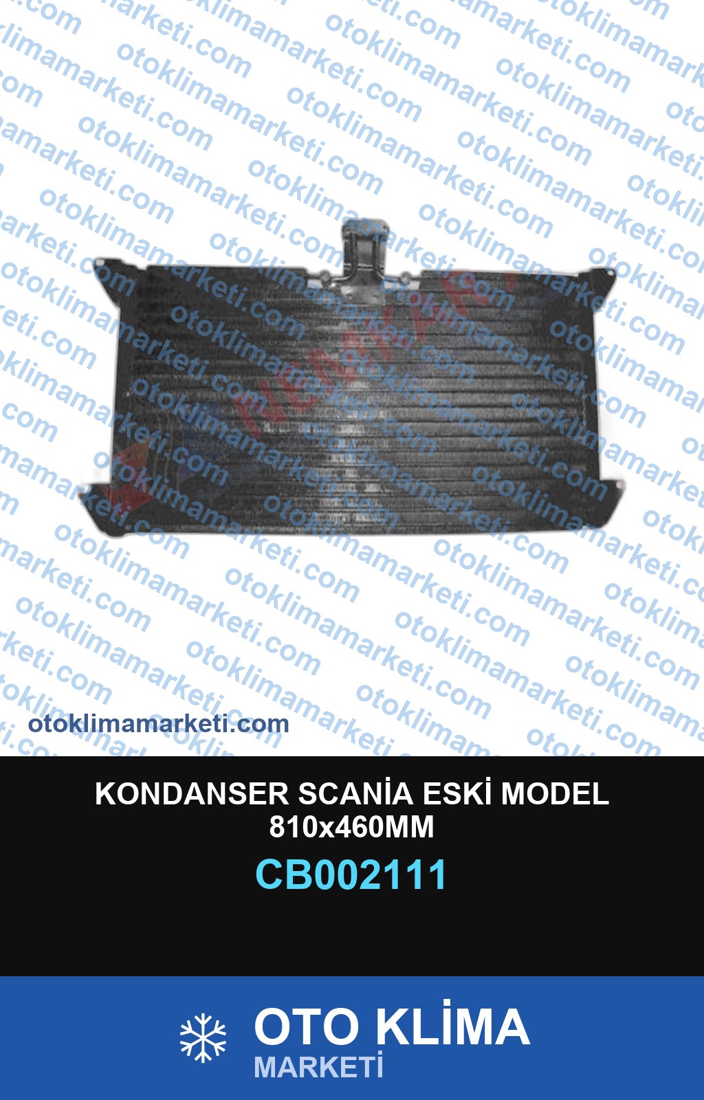 KONDANSER SCANİA ESKİ MODEL 810x460MM