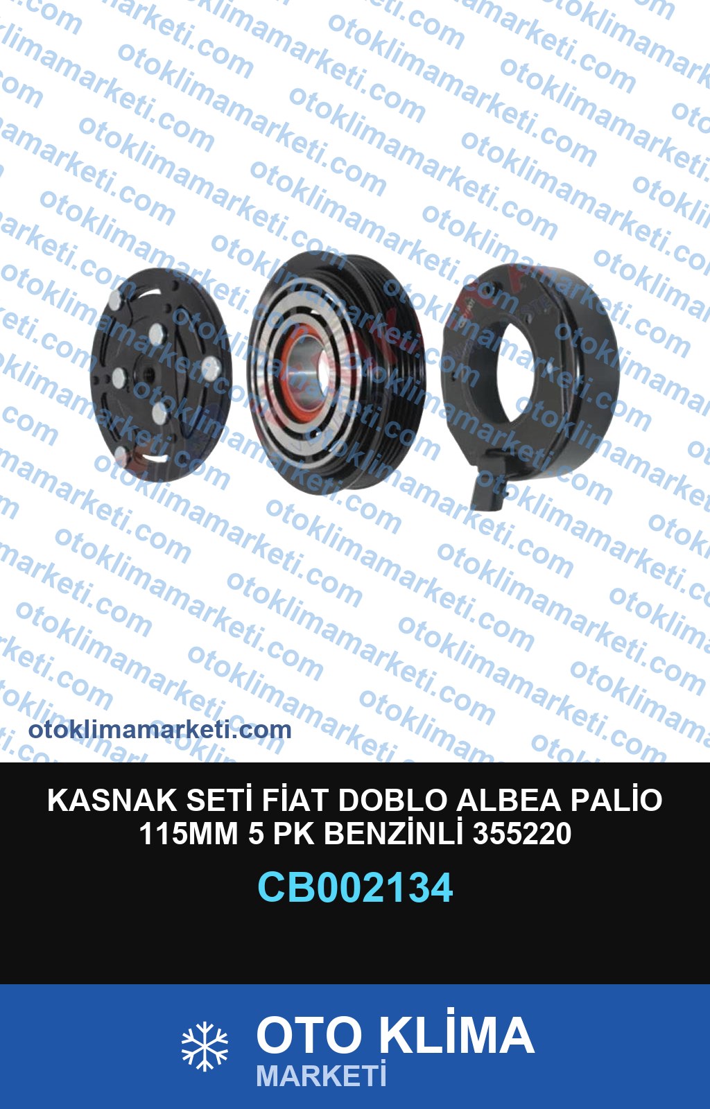 KASNAK SETİ FİAT DOBLO ALBEA PALİO 115MM 5 PK BENZİNLİ 355220
