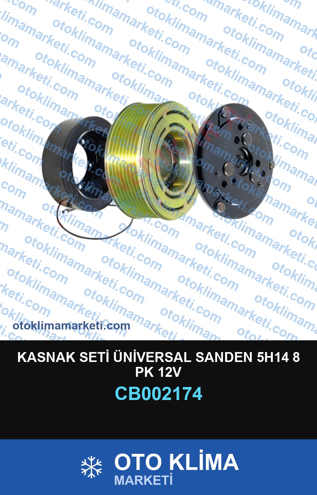 KASNAK SETİ ÜNİVERSAL SANDEN 5H14 8 PK 12V