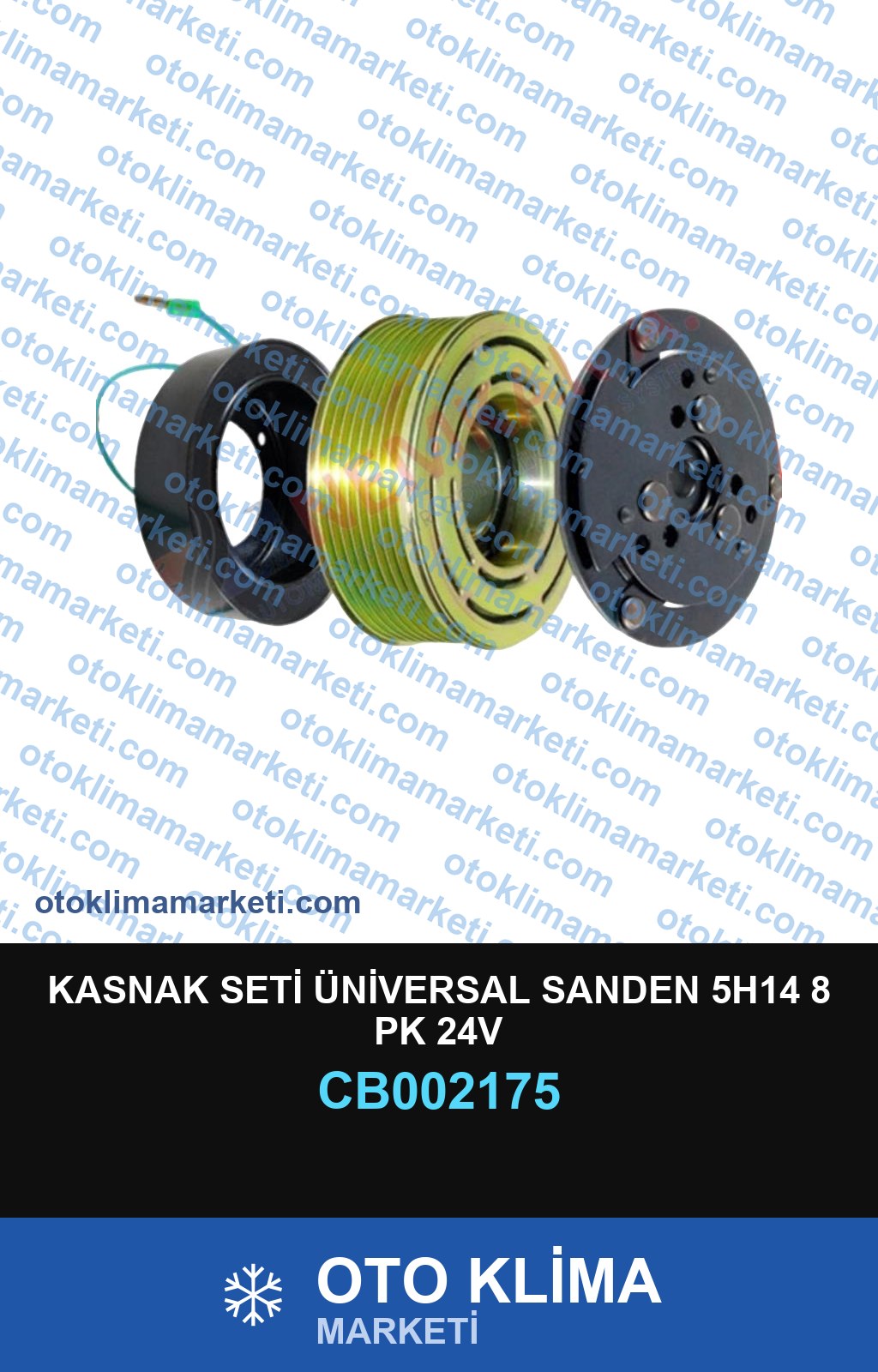 KASNAK SETİ ÜNİVERSAL SANDEN 5H14 8 PK 24V