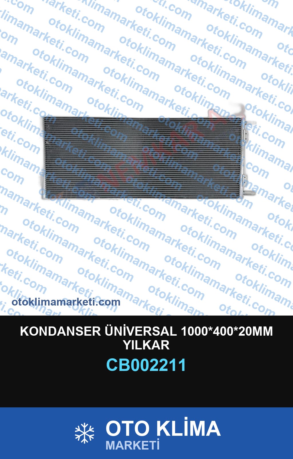 KONDANSER ÜNİVERSAL 1000*400*20MM YILKAR