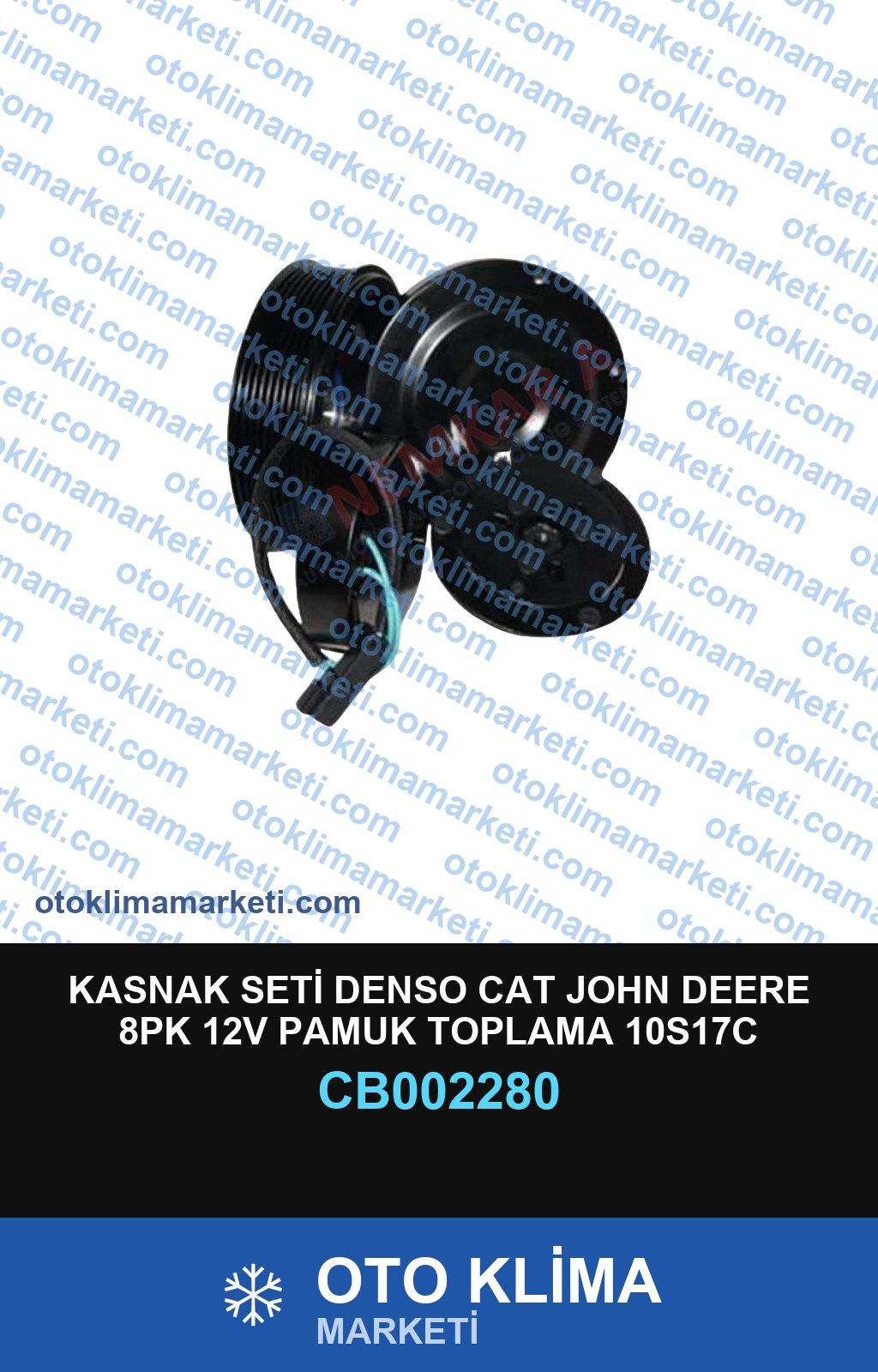 KASNAK SETİ DENSO CAT JOHN DEERE 8PK 12V PAMUK TOPLAMA 10S17C