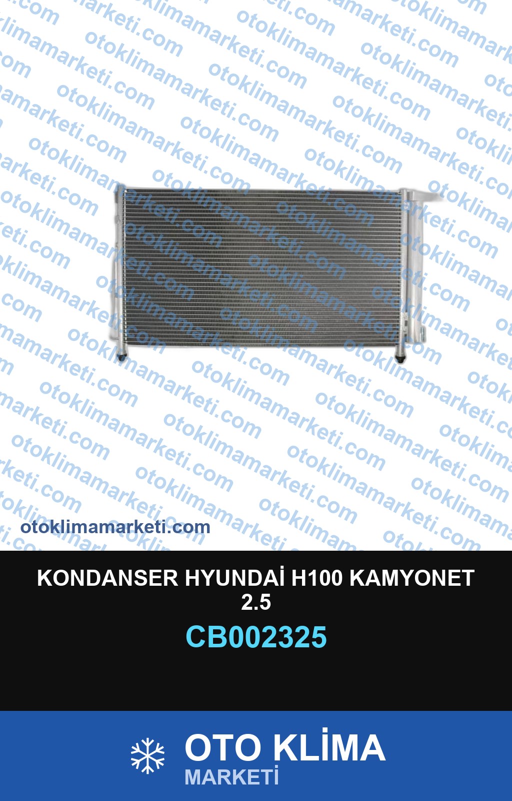 KONDANSER HYUNDAİ H100 KAMYONET 2.5