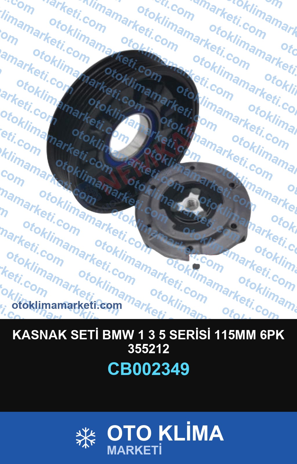 KASNAK SETİ BMW 1 3 5 SERİSİ 115MM 6PK 355212